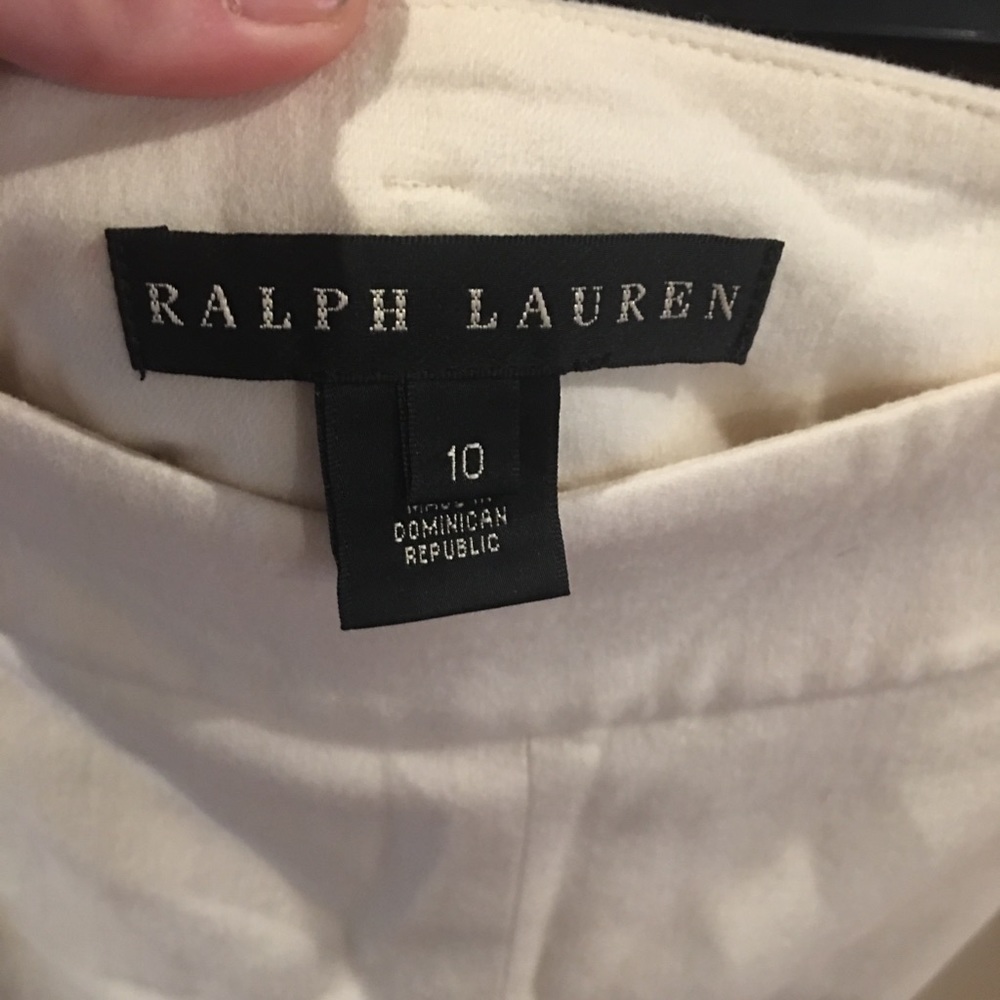 Ralph Lauren side button wool pant